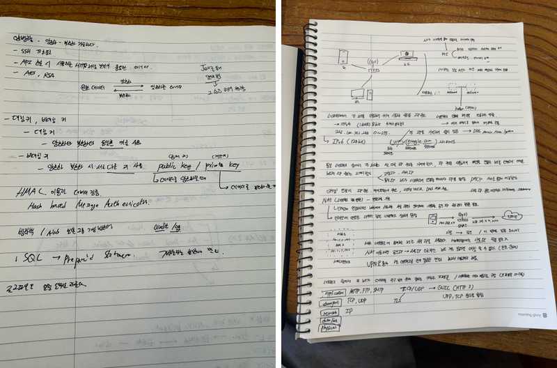 보안과 네트워크 챕터를 읽으며 적은 노트